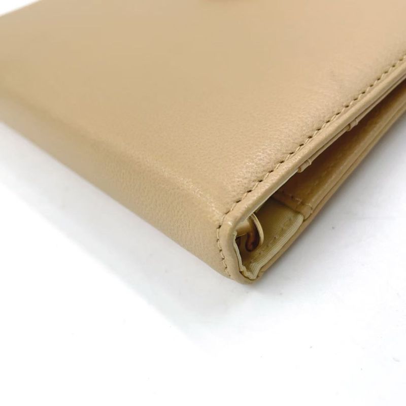 Chanel Leather Serial No 7 Leather Beige Notebook Cabas - Gold