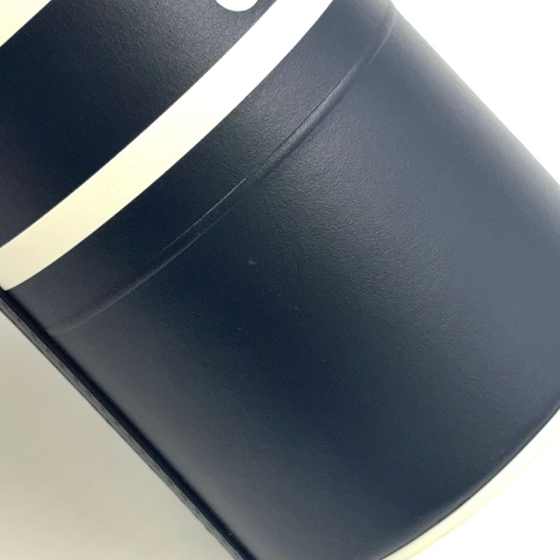 Christian Dior Vibe Bottle Holder Shoulder Leather Black Handbag Silver