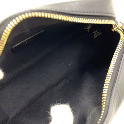 Fendi Cam Leather Brown and Black Shoulder Bag Gold 8bs019