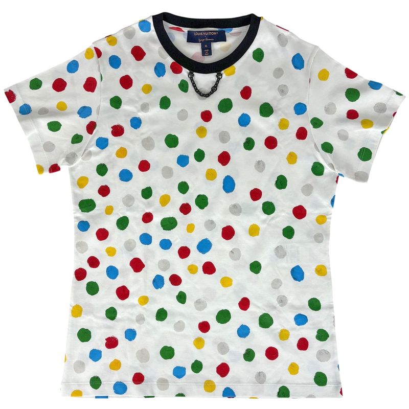 Louis Vuitton Dotted Short-sleeved T-shirt Yayoi Kusama Tops Short-sleeved