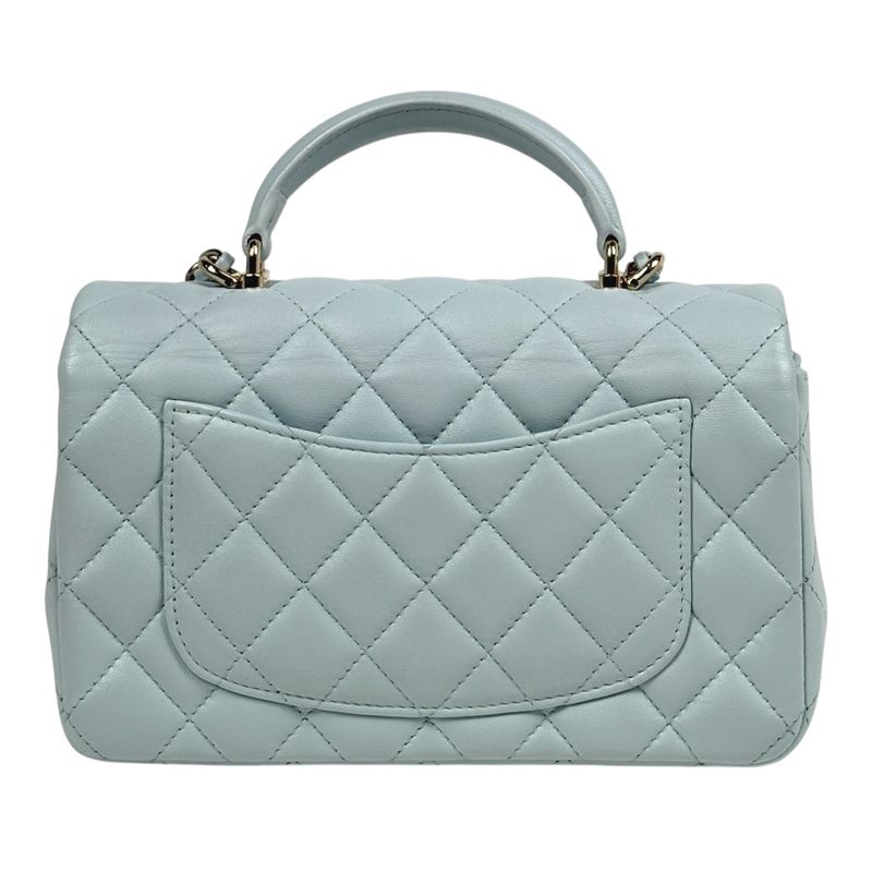 Chanel Coco Mark Top Handle Chain Shoulder Bag Matelasse Handbag Shoulder Bag