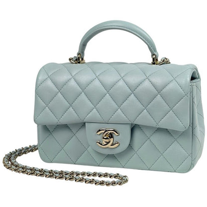 Chanel Coco Mark Top Handle Chain Shoulder Bag Matelasse Handbag Shoulder Bag