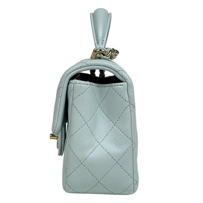 Chanel Coco Mark Top Handle Chain Shoulder Bag Matelasse Handbag Shoulder Bag