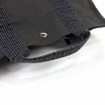 Hermes Her Line A Dos MM Backpack Daypack H Logo Backpack Nylon Canvas Gray