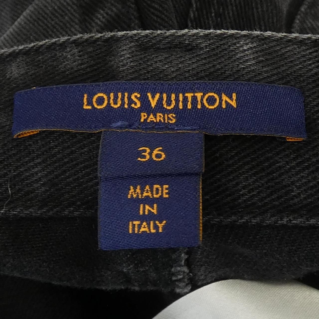 Louis Vuitton Louis Vuitton Fnpa24ny9 1a9wp Damier Graphite Denim Mini Shorts