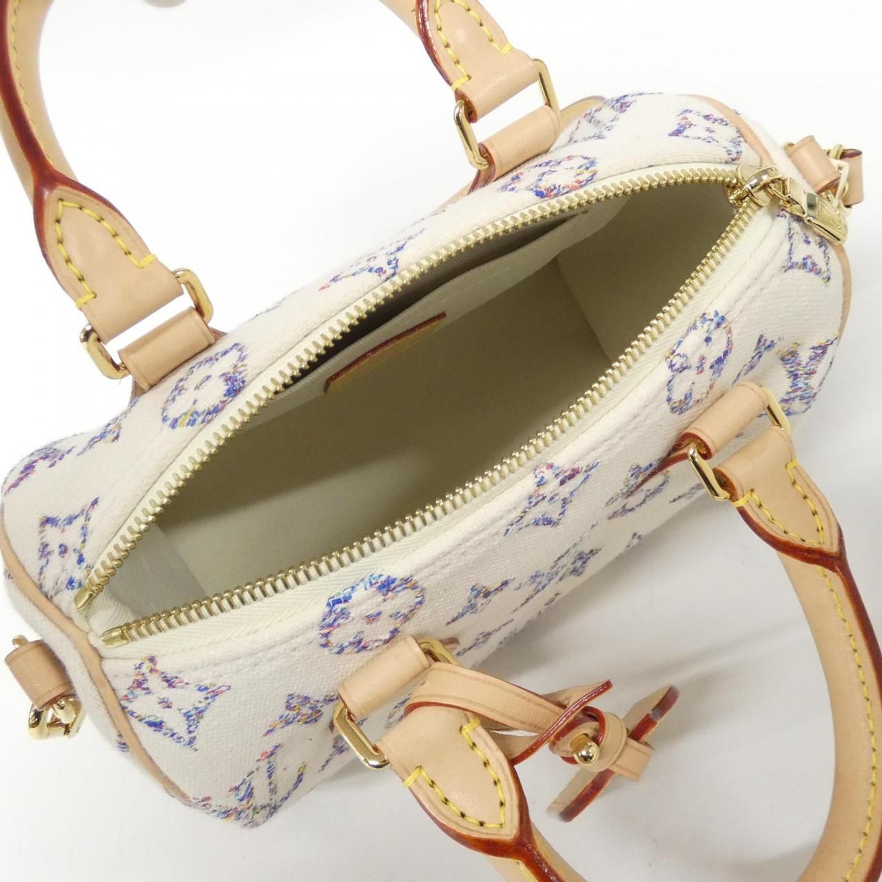 Louis Vuitton Tweed Monogram Multicolor Speedy Bandouliere 20cm (7.87in) M24709