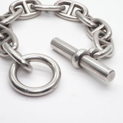 Hermes Chaine D'ancre Bracelet Bangle Cuff 925 Silver