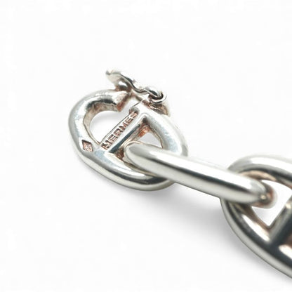 Hermes Chaine D'ancre Necklace Pendant Choker 925 Silver