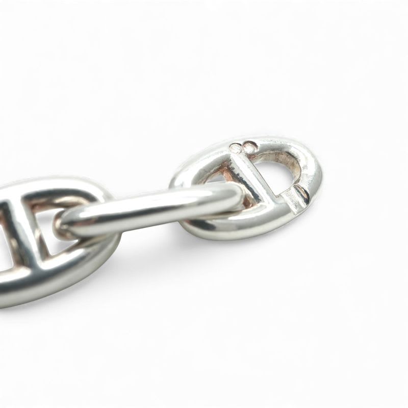 Hermes Chaine D'ancre Necklace Pendant Choker 925 Silver