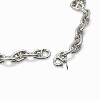 Hermes Chaine D'ancre Necklace Pendant Choker 925 Silver