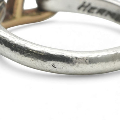 Hermes Chaine D'ancre Ring 750 925 Silver