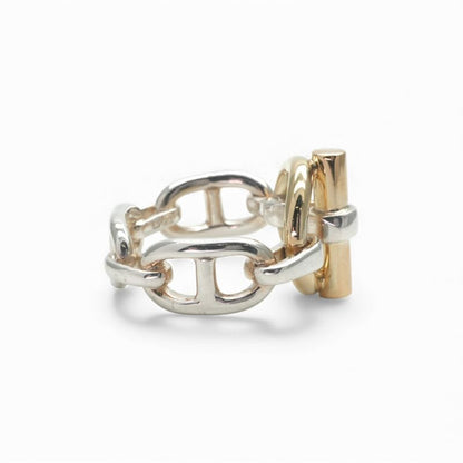 Hermes Enchene Ring 750 925 Silver