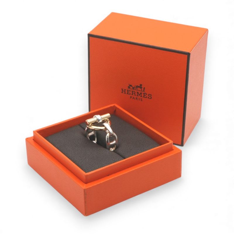 Hermes Enchene Ring 750 925 Silver