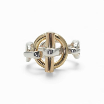 Hermes Enchene Ring 750 925 Silver