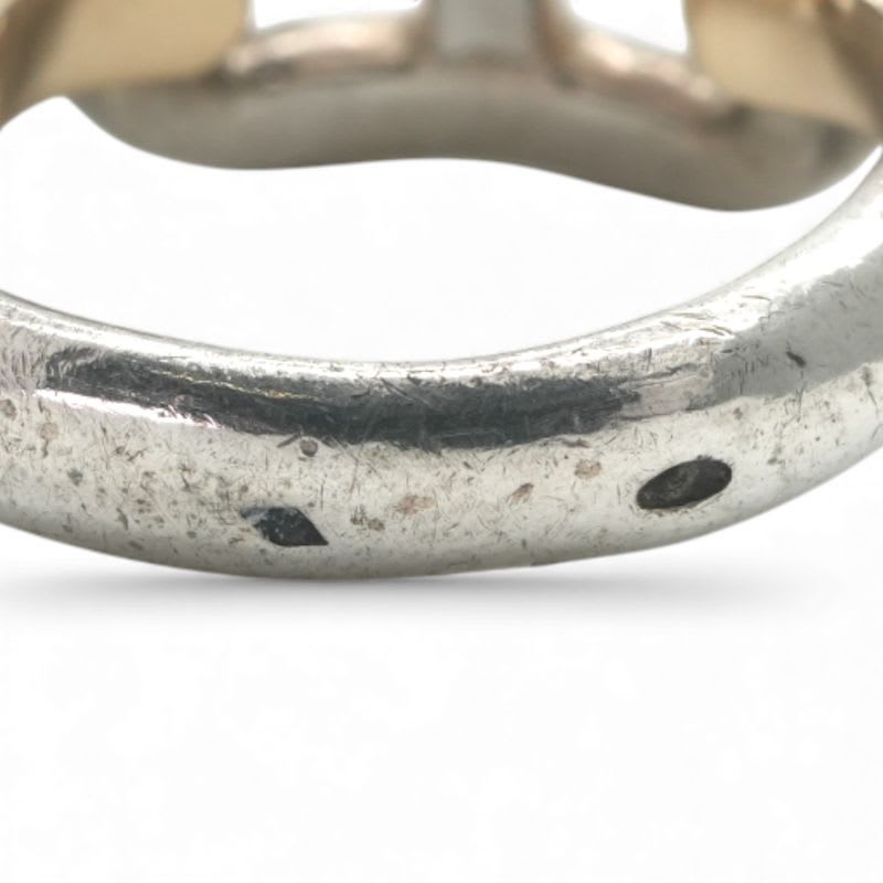 Hermes Enchene Ring 750 925 Silver
