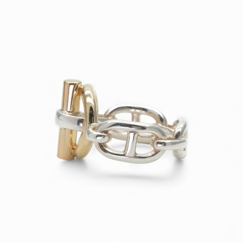 Hermes Enchene Ring 750 925 Silver