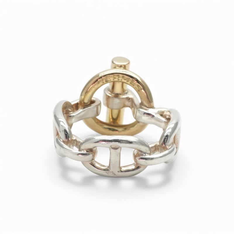 Hermes Enchene Ring 750 925 Silver