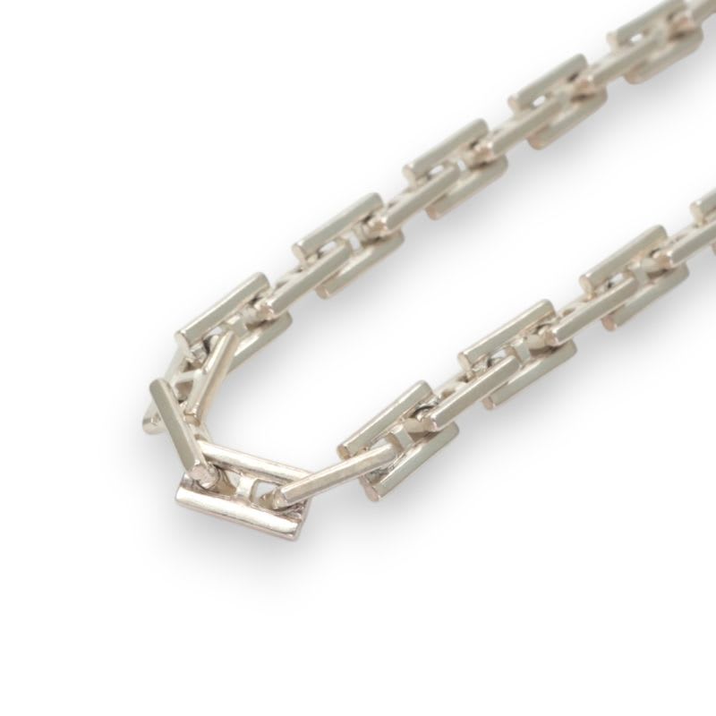 Hermes Cles Bracelet Bangle Cuff 925 Silver