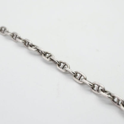 Hermes Mini Chaine D'ancre Serie Necklace Pendant Choker 925 Silver