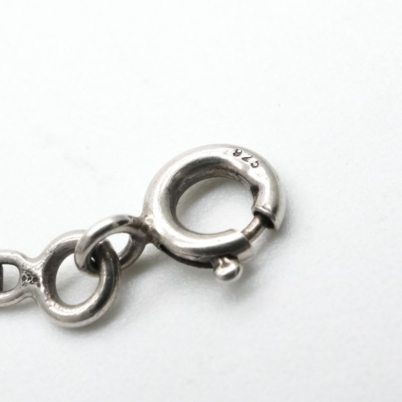Hermes Mini Chaine D'ancre Serie Necklace Pendant Choker 925 Silver