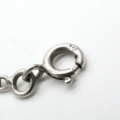 Hermes Mini Chaine D'ancre Serie Necklace Pendant Choker 925 Silver