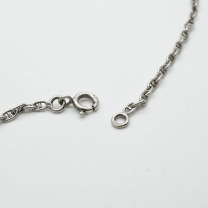 Hermes Mini Chaine D'ancre Serie Necklace Pendant Choker 925 Silver