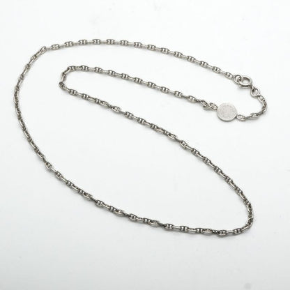 Hermes Mini Chaine D'ancre Serie Necklace Pendant Choker 925 Silver