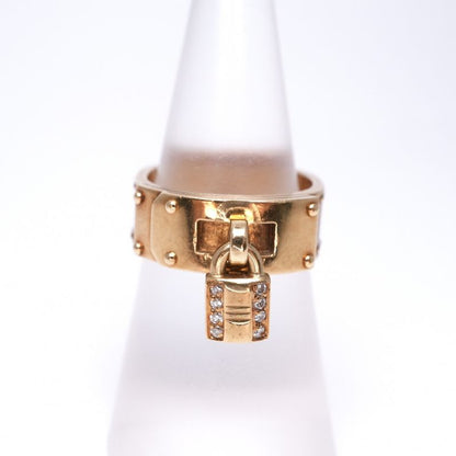 Hermes Kelly Ring 750 Gold Vintage Antique Hallmarked Diamond Jewelry