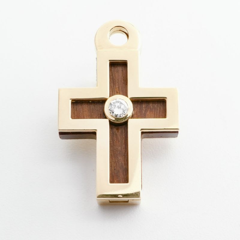 Hermes Cross 750 Gold Antique