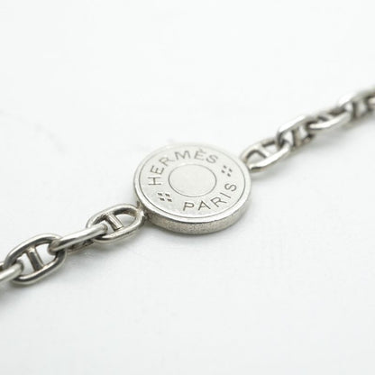 Hermes Serie Necklace Pendant Choker 925 Silver Mini Chaine D'ancre Chaine