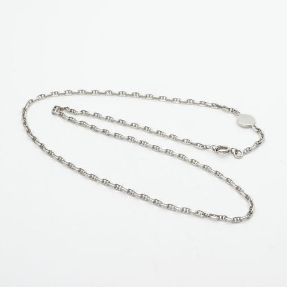 Hermes Serie Necklace Pendant Choker 925 Silver Mini Chaine D'ancre Chaine