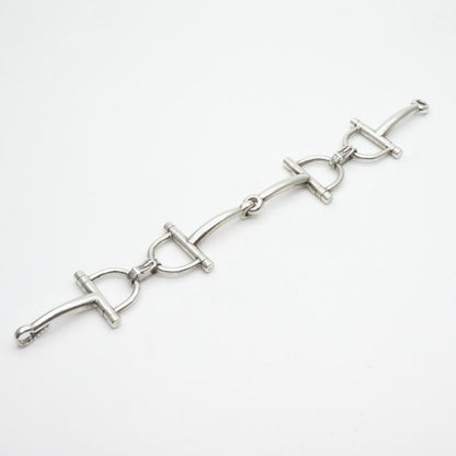 Hermes Horsebit Bracelet Bangle Cuff Sv800 Silver Hermes Paris Antique