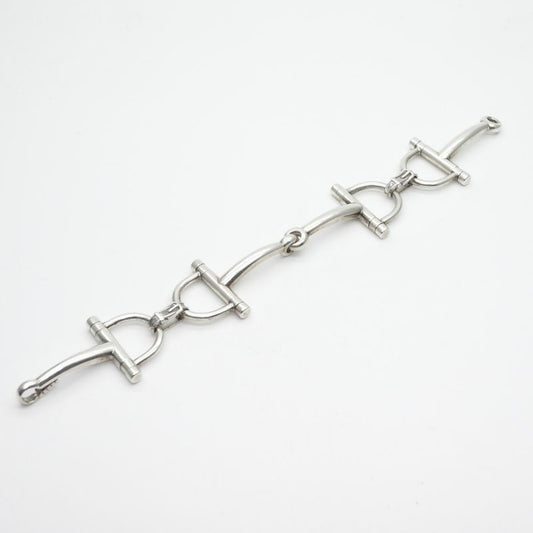 Hermes Horsebit Bracelet Bangle Cuff Sv800 Silver Hermes Paris Antique