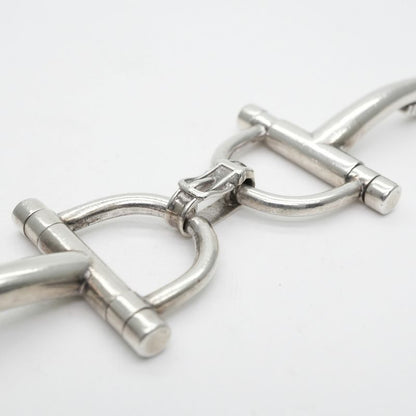 Hermes Horsebit Bracelet Bangle Cuff Sv800 Silver Hermes Paris Antique