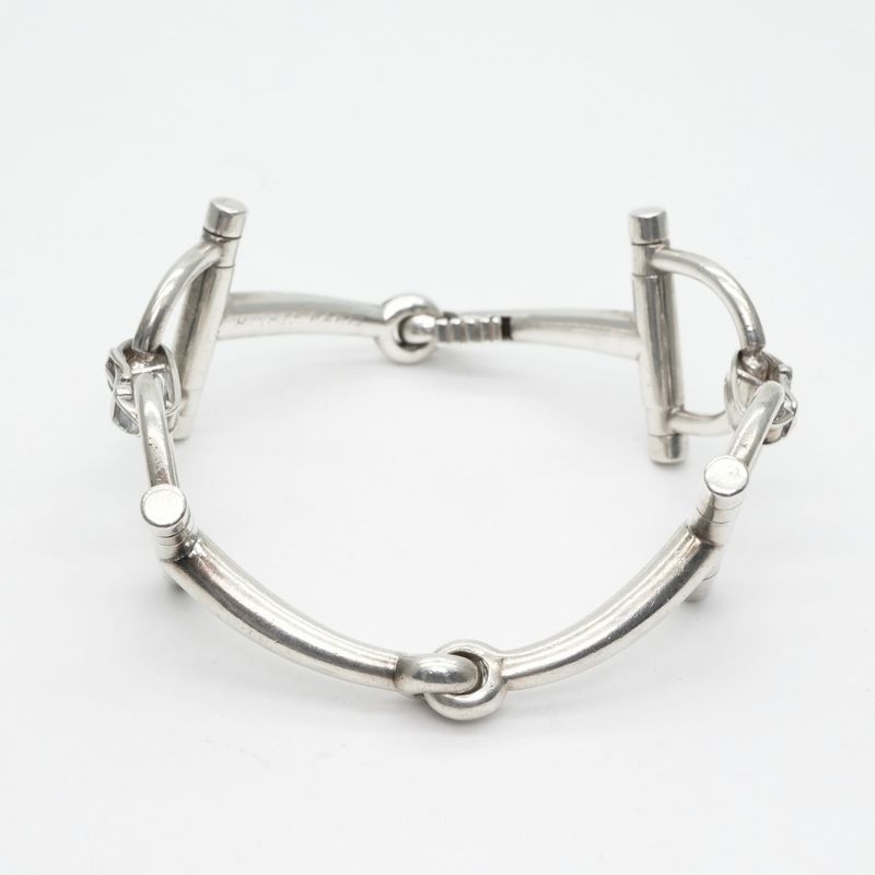 Hermes Horsebit Bracelet Bangle Cuff Sv800 Silver Hermes Paris Antique