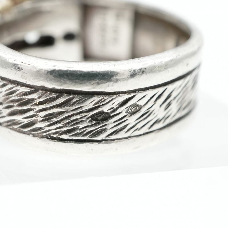 Hermes Ring 750 925 Silver Vintage Belt Horseshoe Combination