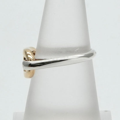 Hermes Chaine D'ancre Ring 750 925 Gold Combination Vintage 18K
