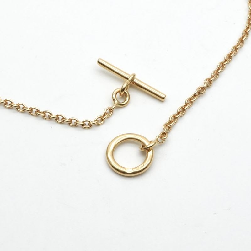 Hermes Serie Necklace Pendant Choker AU 750