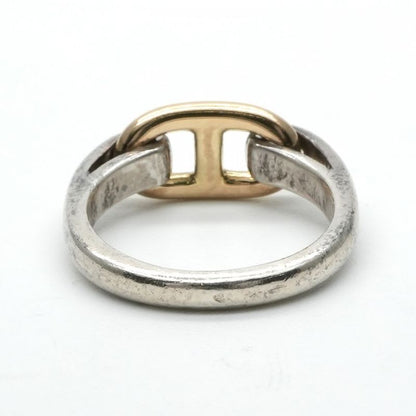 Hermes Chaine D'ancre Ring 750 925 Silver Gold Enchene