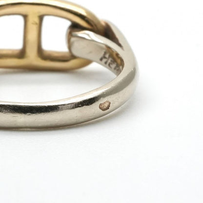 Hermes Chaine D'ancre Ring 750 925 Silver