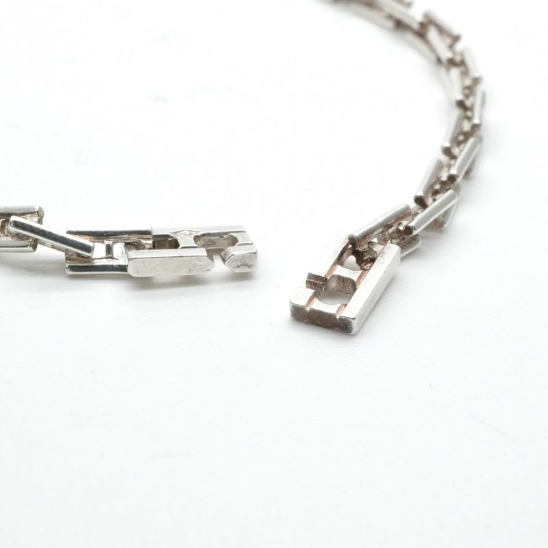 Hermes Bracelet Bangle Cuff Silver Cles PM Hera 18
