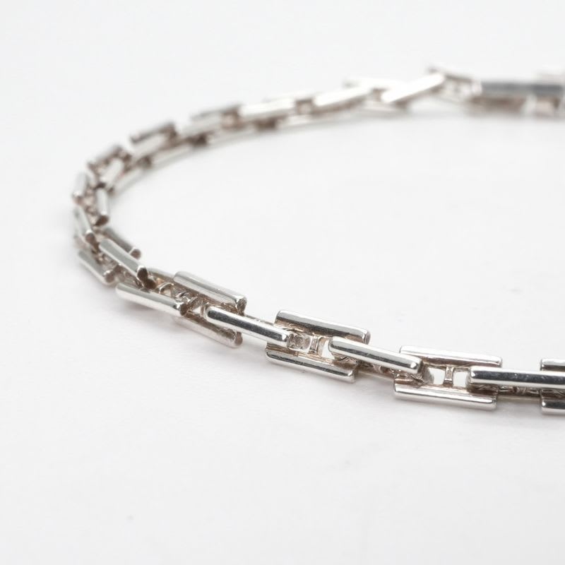 Hermes Bracelet Bangle Cuff Silver Cles PM Hera 18
