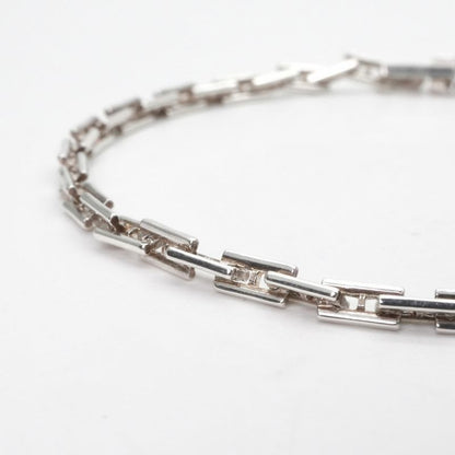Hermes Bracelet Bangle Cuff Silver Cles PM Hera 18
