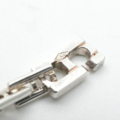 Hermes Bracelet Bangle Cuff Silver Cles PM Hera 18