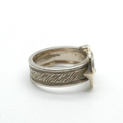 Hermes Ring 750 925 Silver Gold And