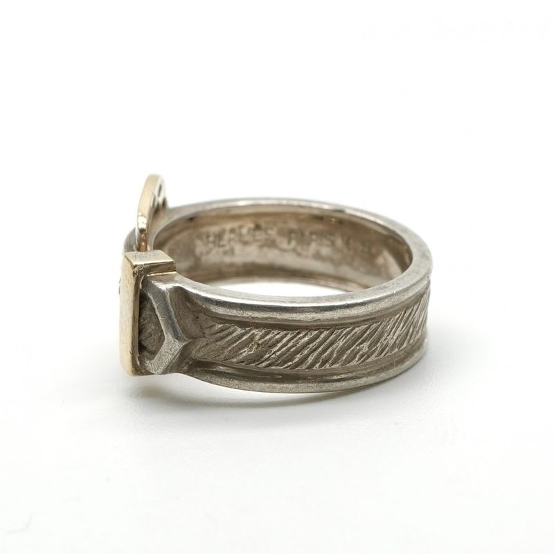 Hermes Ring 750 925 Silver Gold And
