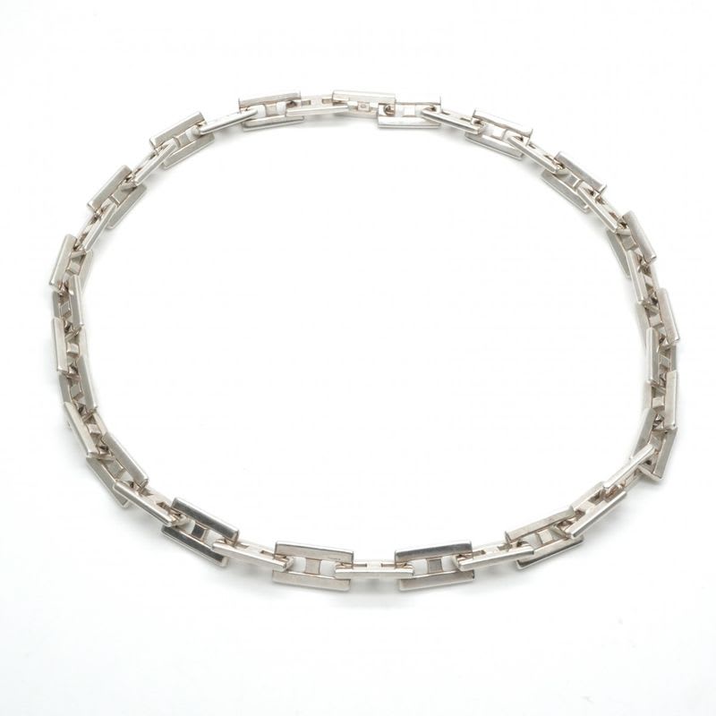 Hermes Necklace Pendant Choker 925 Silver