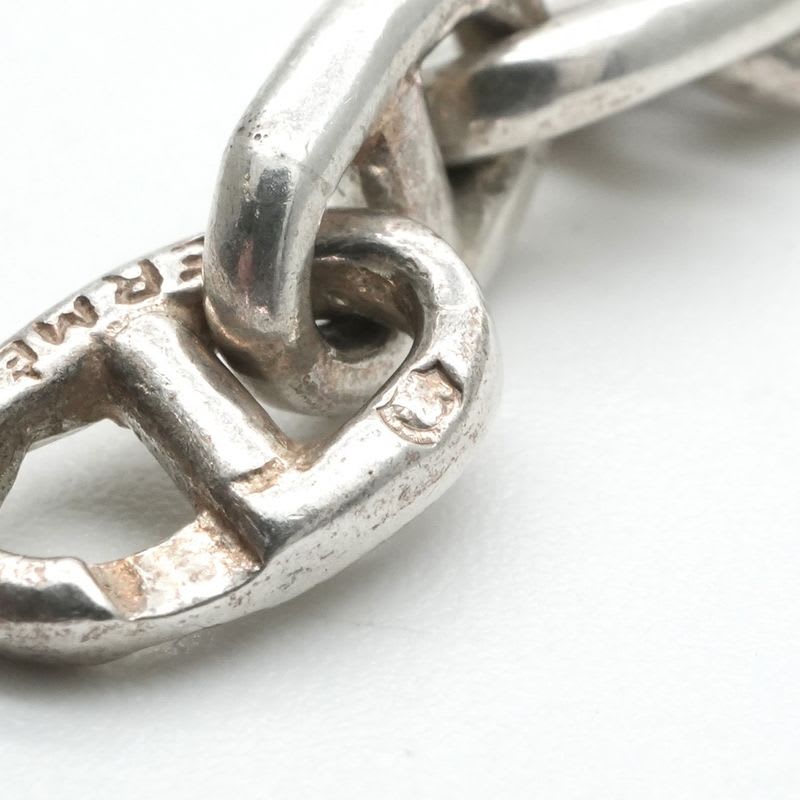 Hermes Chaine D'ancre Bracelet Bangle Cuff 925 Silver Vintage Antique