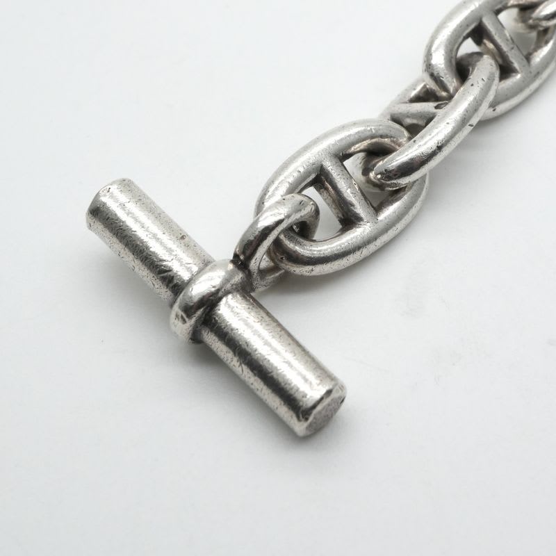 Hermes Chaine D'ancre Key Case Accessory Silver Ring Antique Vintage