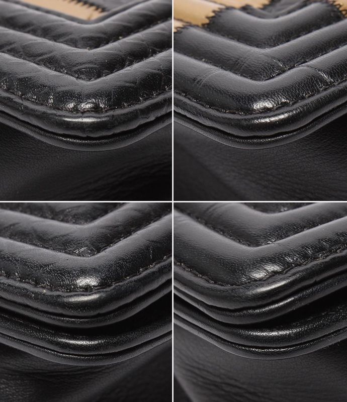 Chanel Chain Shoulder Bag Gold Hardware Croco Shape Push Boy Chanel Women's